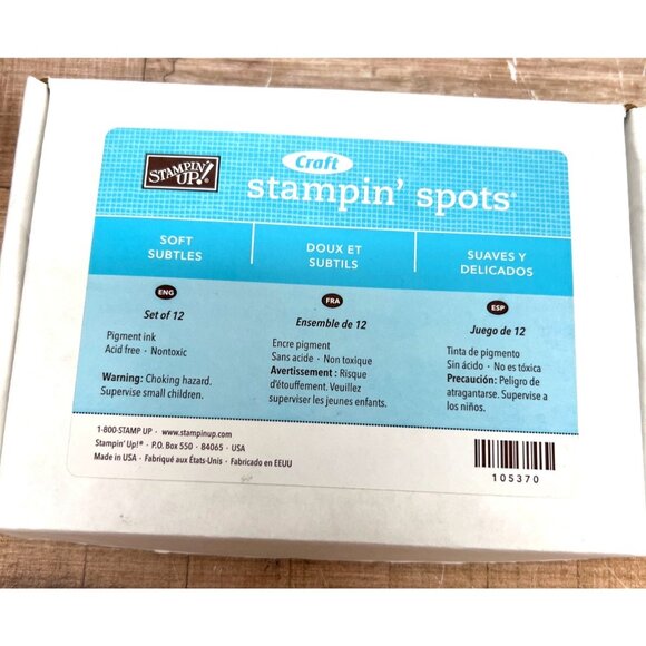 Stampin Up! Craft Stampin Spots Set Of 12 Pigment Ink Pads Soft Subtles - Picture 1 of 4